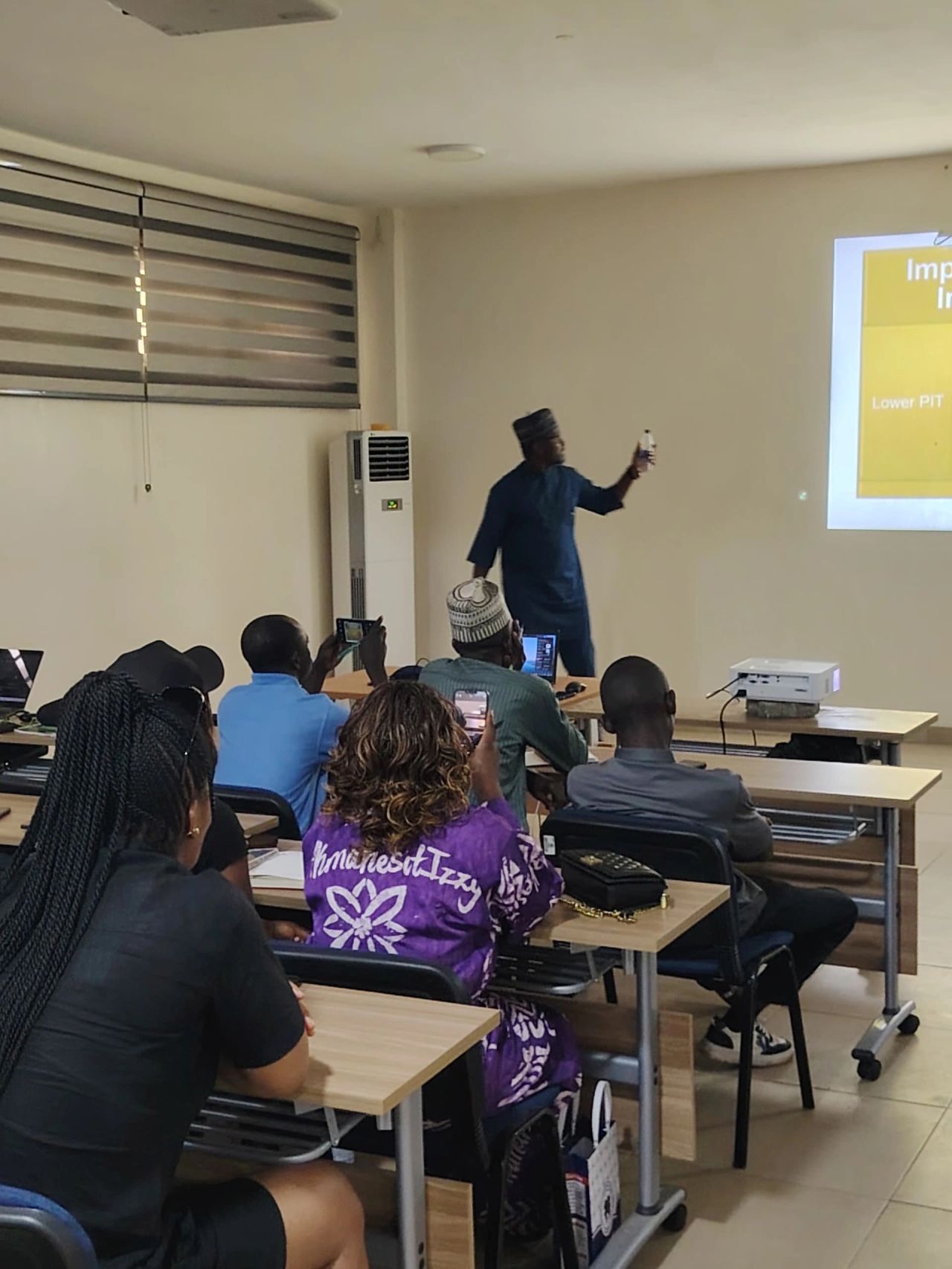 Daniel Isibor delivering corporate tax compliance session